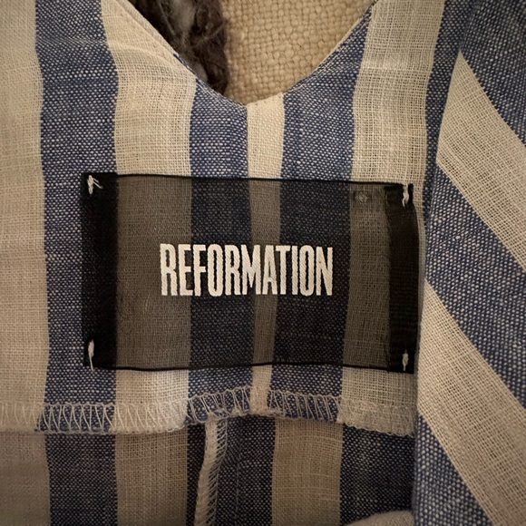 Reformation linen button down dress size medium - Picture 6 of 13